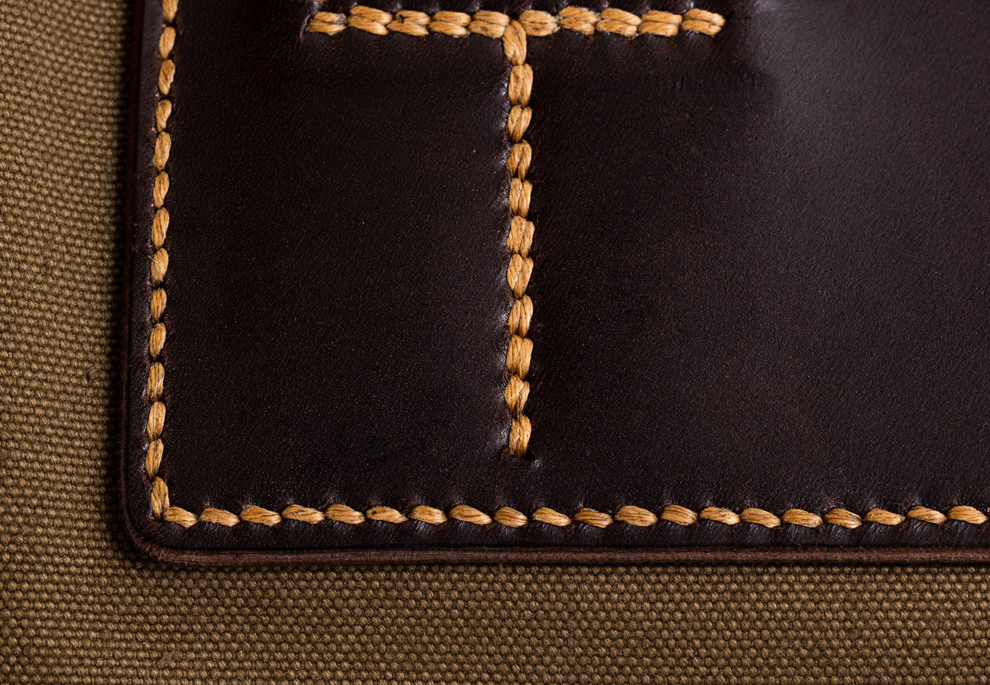 AAB1_25 - bag - dark brown / khaki green