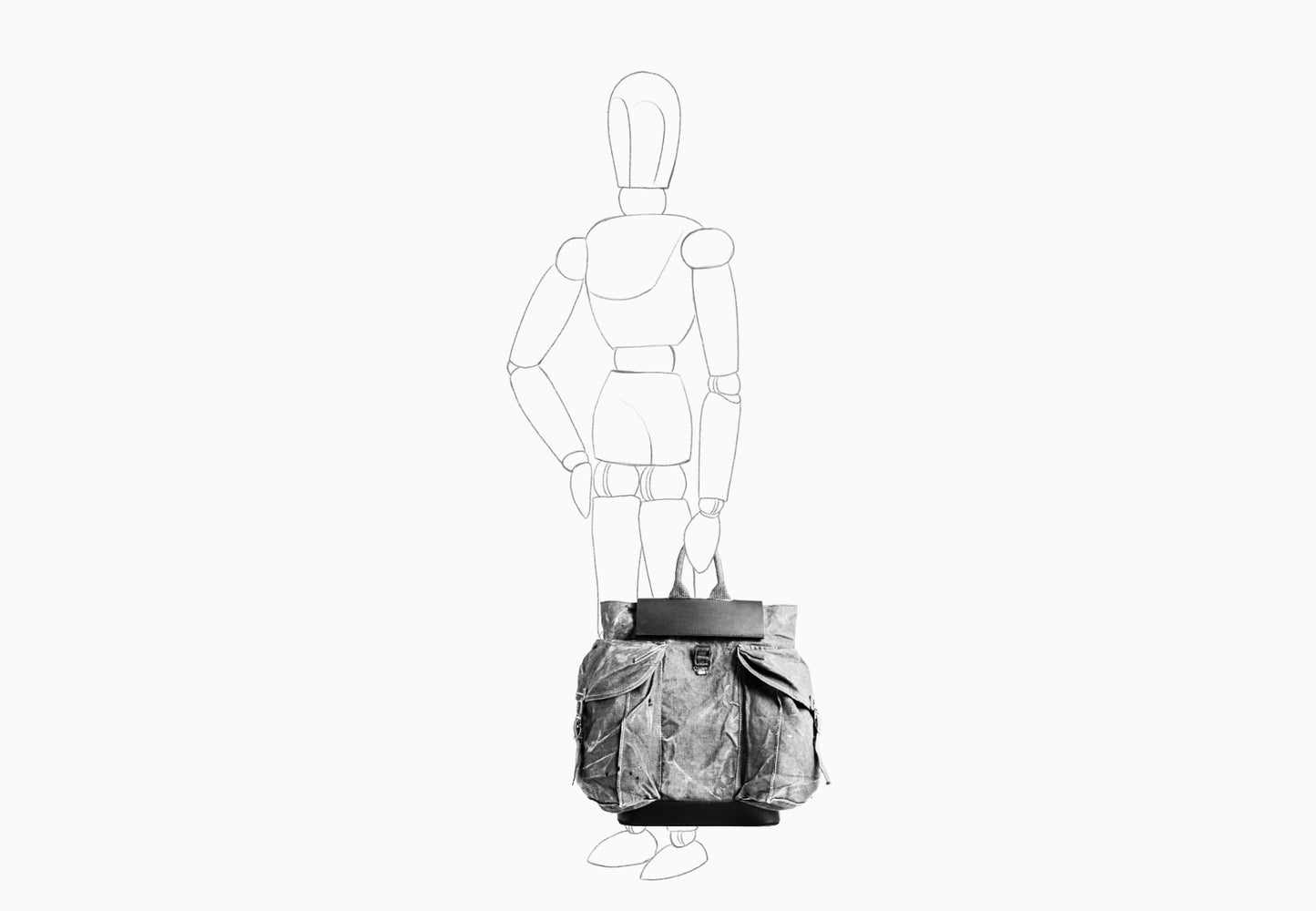 AABR1_25 - bag - black / khaki green