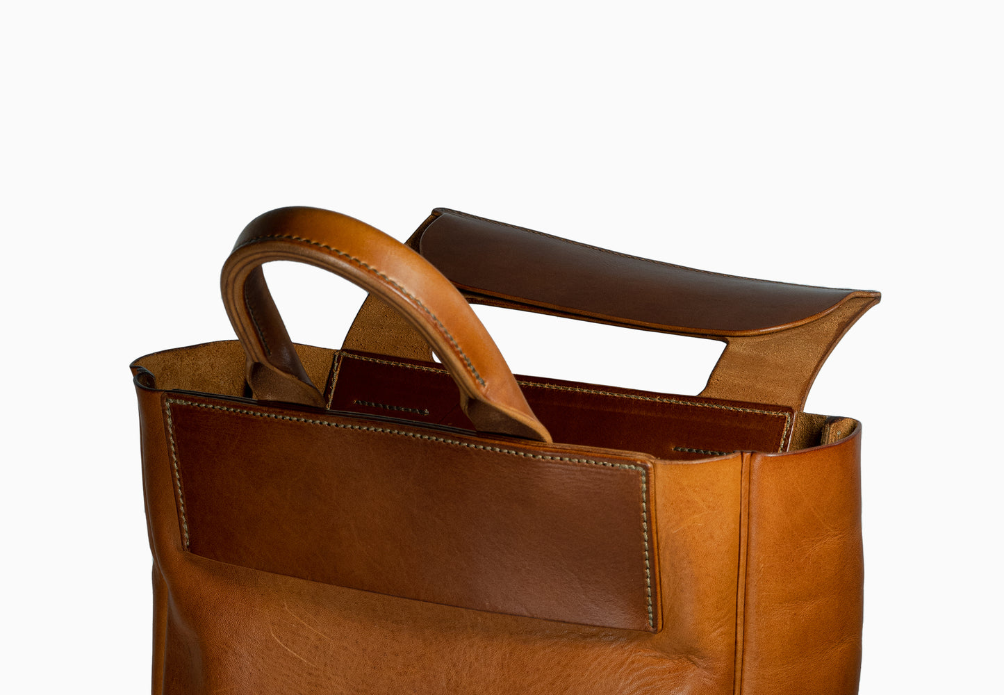 [ prototype ] AAB01_25 - bag - cognac / natural (aged)