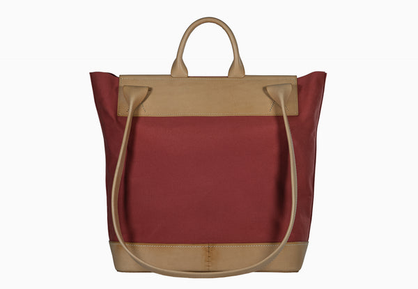 AAB1_36 - bag - natural / coral red [ prototype ]