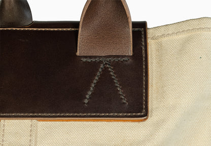 AABR2_36 - bag - dark brown / off white
